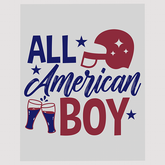 All American Boy Helmet and Boots Ready to Press DTF Transfer
